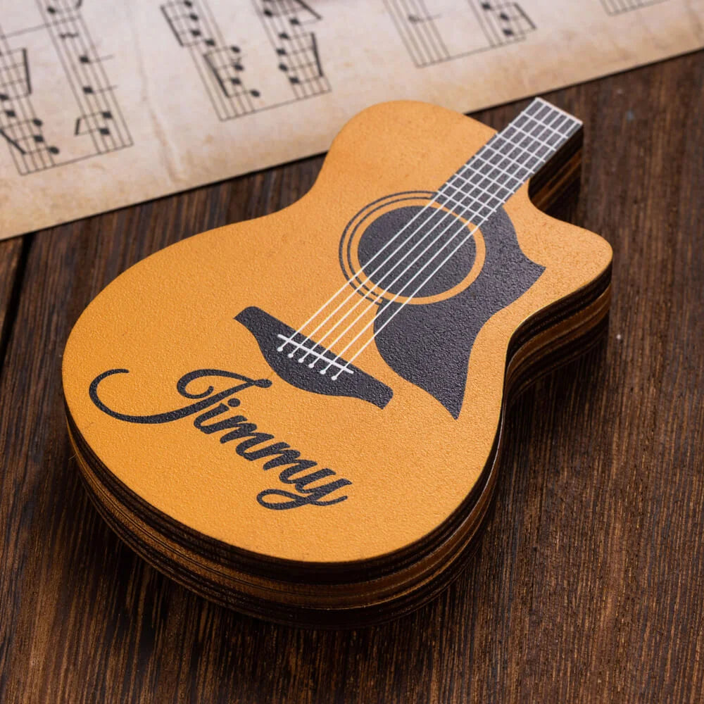 Personalized Wooden Guitar Picks With Case | Wooden guitar pick| Guitar Pick