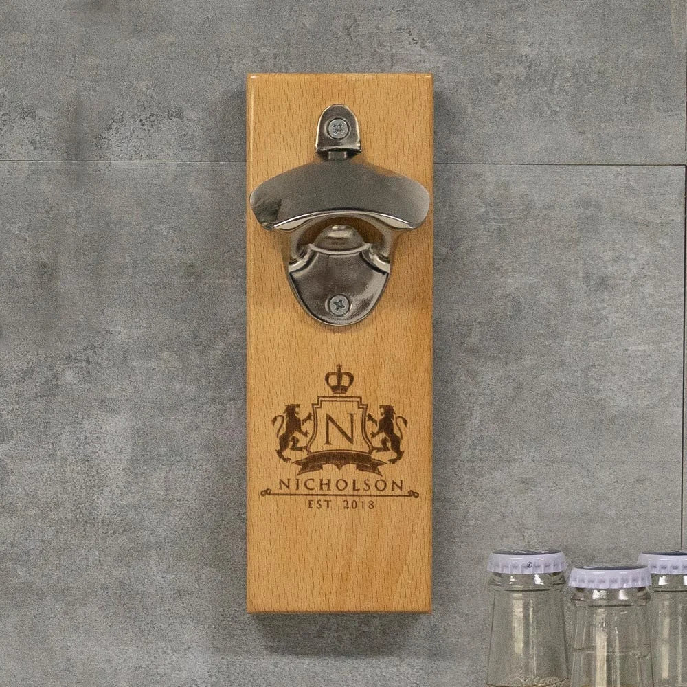 Custom beer bottle openers wall mounted