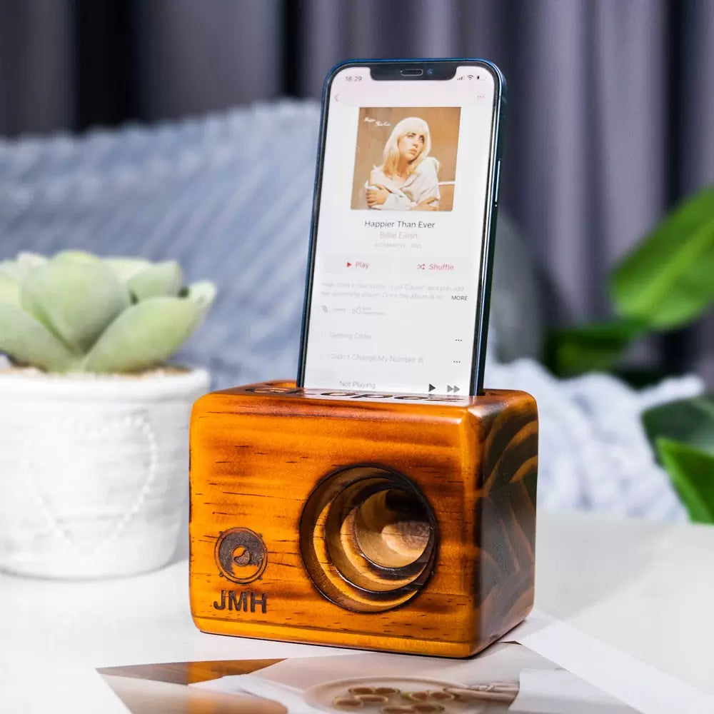Custom wooden cell phone speaker | Passive Phone Amplifier|Cell phone Acoustic Speaker