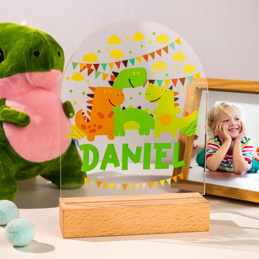Personalized Name light | Personalized Dinosaur Night Light