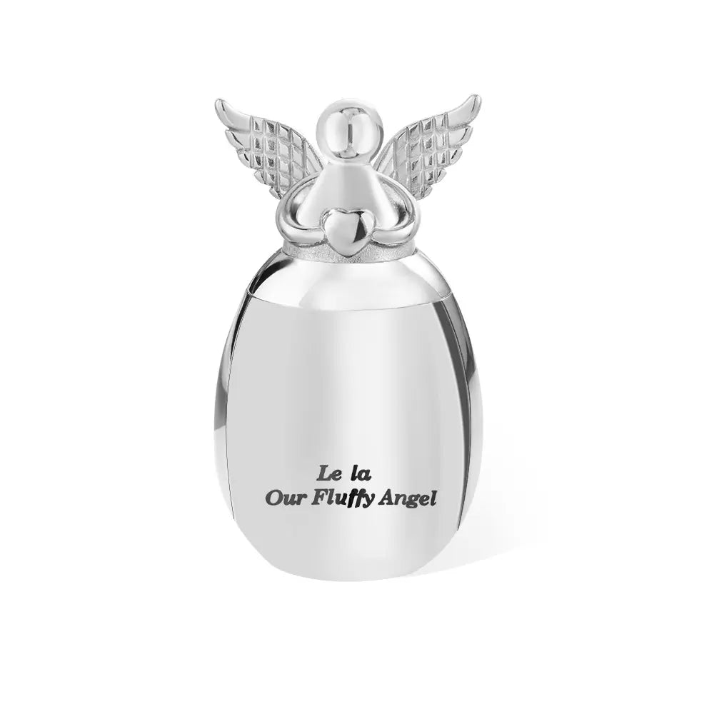 Personalized Angel Heart Pet Ashes Urn