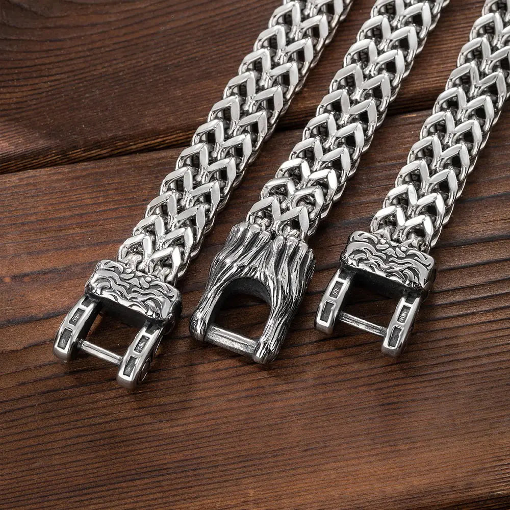 Viking Norse Bracelet | Free engraved wood gift box