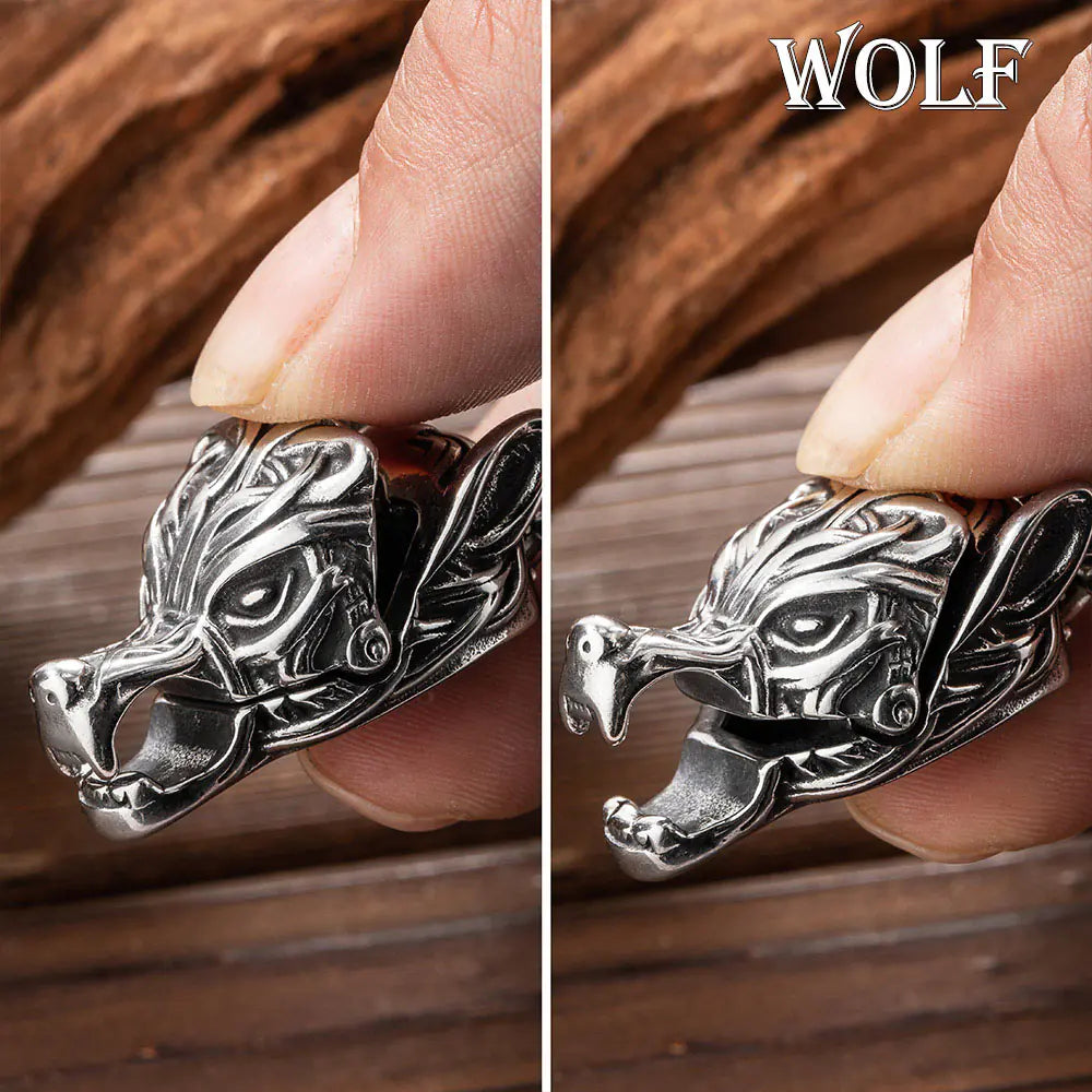 Viking Norse Bracelet | Free engraved wood gift box