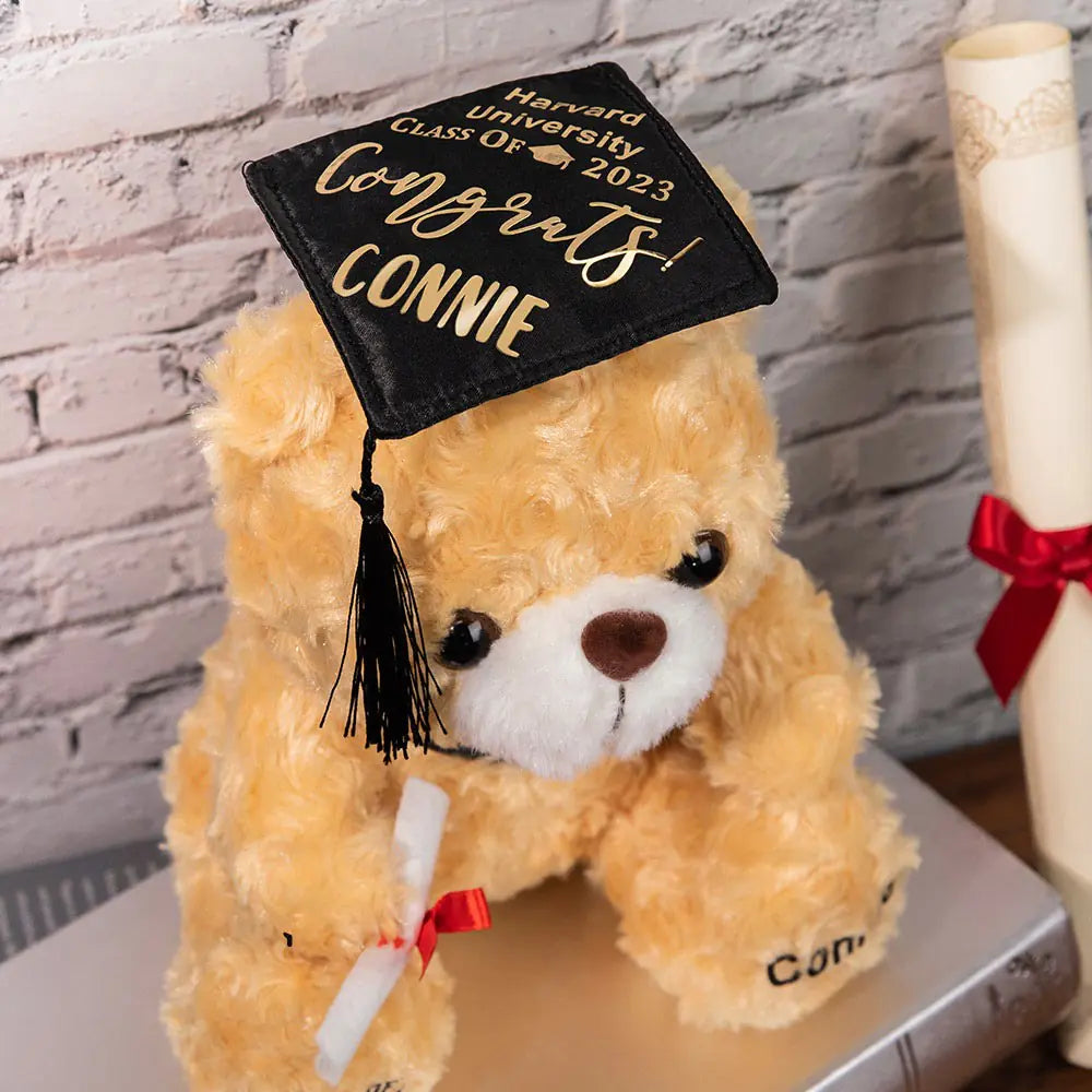 Custom Graduation Teddy Bear | Graduation Gifts for Friends/Students/Kindergarten