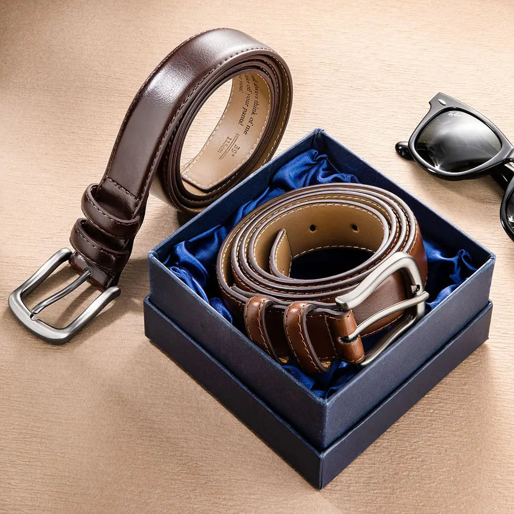 Custom Engraved Leather Belts | Groove Belt for Men