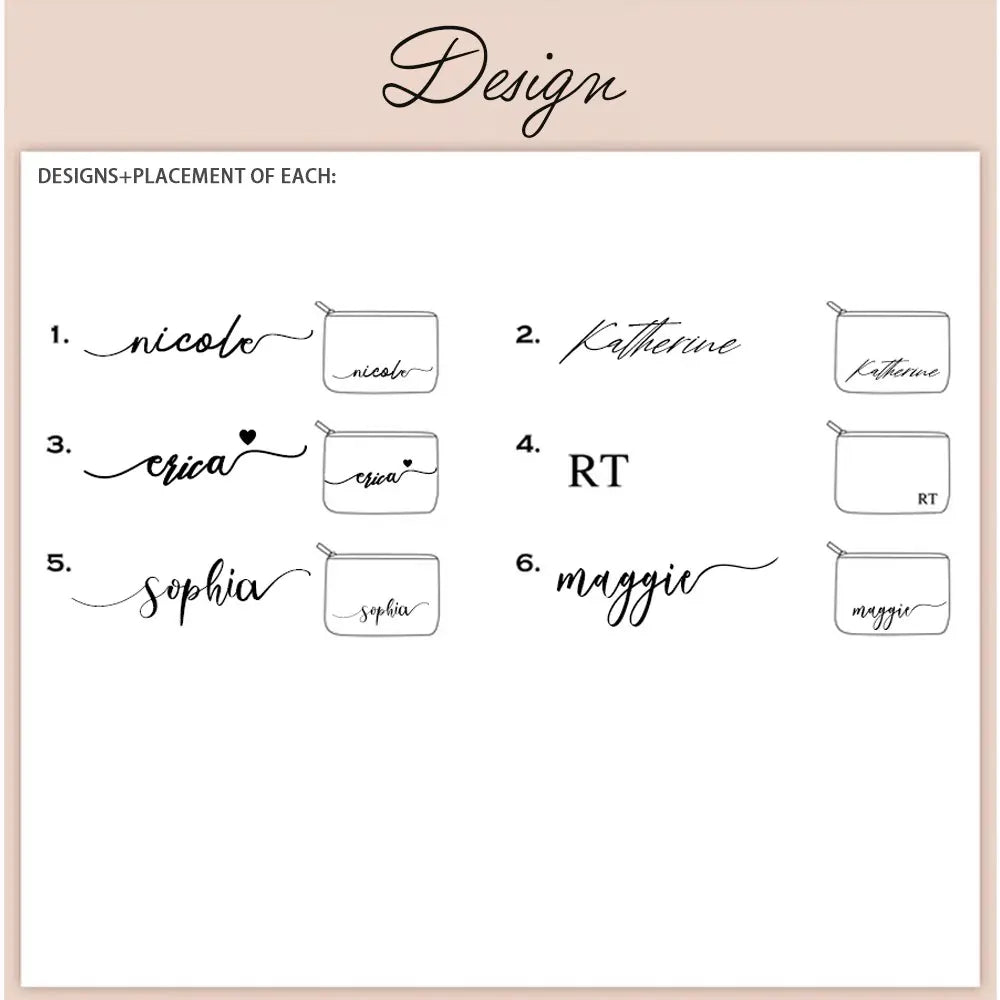 Personalized makeup bag | Makeup bag with monogram