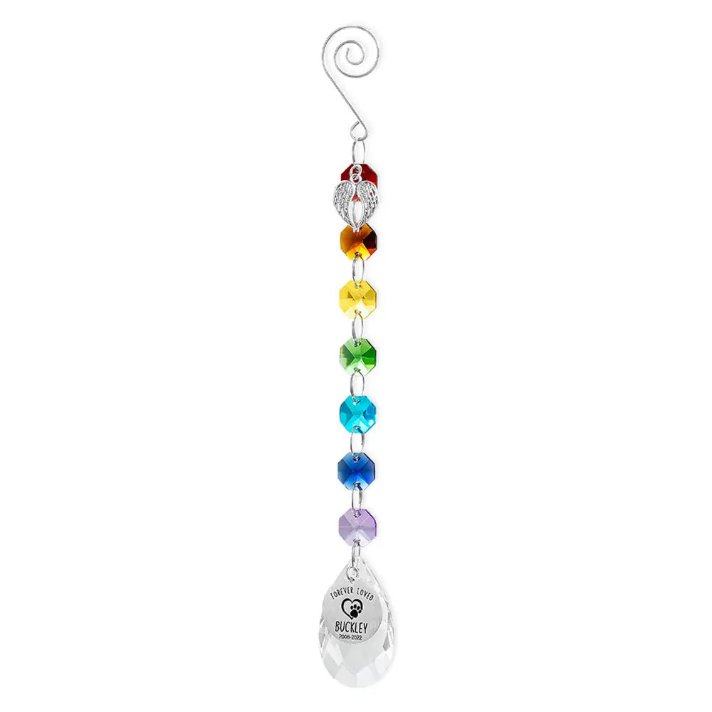Personalized Pet Loss Suncatcher | Pet memorial gifts