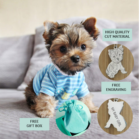 Custom Pet Portrait Engraved Necklace