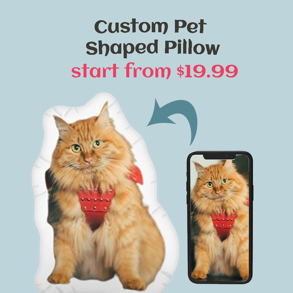 Custom Pet Photo Pillow Birthday | Memorial Gift | Pet Lover Gifts