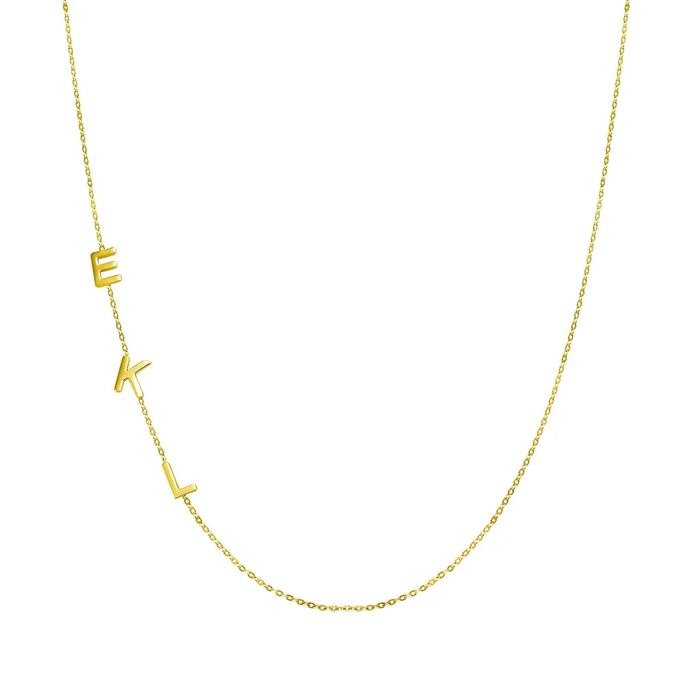 Personalized initial necklace | Necklace with heart and initial