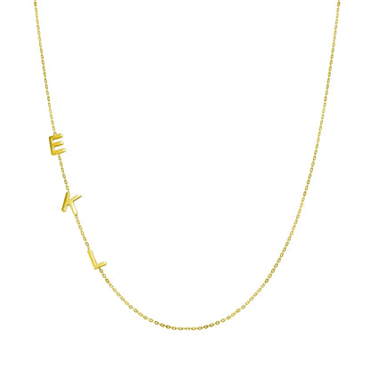 Personalized initial necklace | Necklace with heart and initial