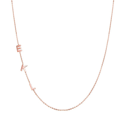Personalized initial necklace | Necklace with heart and initial