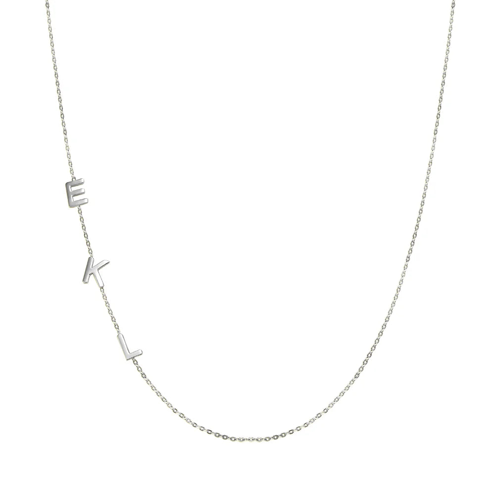 Personalized initial necklace | Necklace with heart and initial