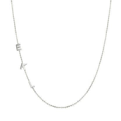 Personalized initial necklace | Necklace with heart and initial