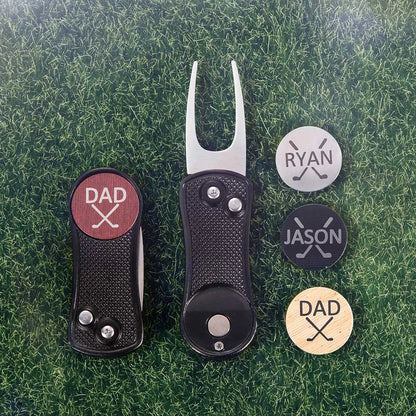 Personalized Golf Ball Marker  |Personalized  Divot Tool With Ball Marker