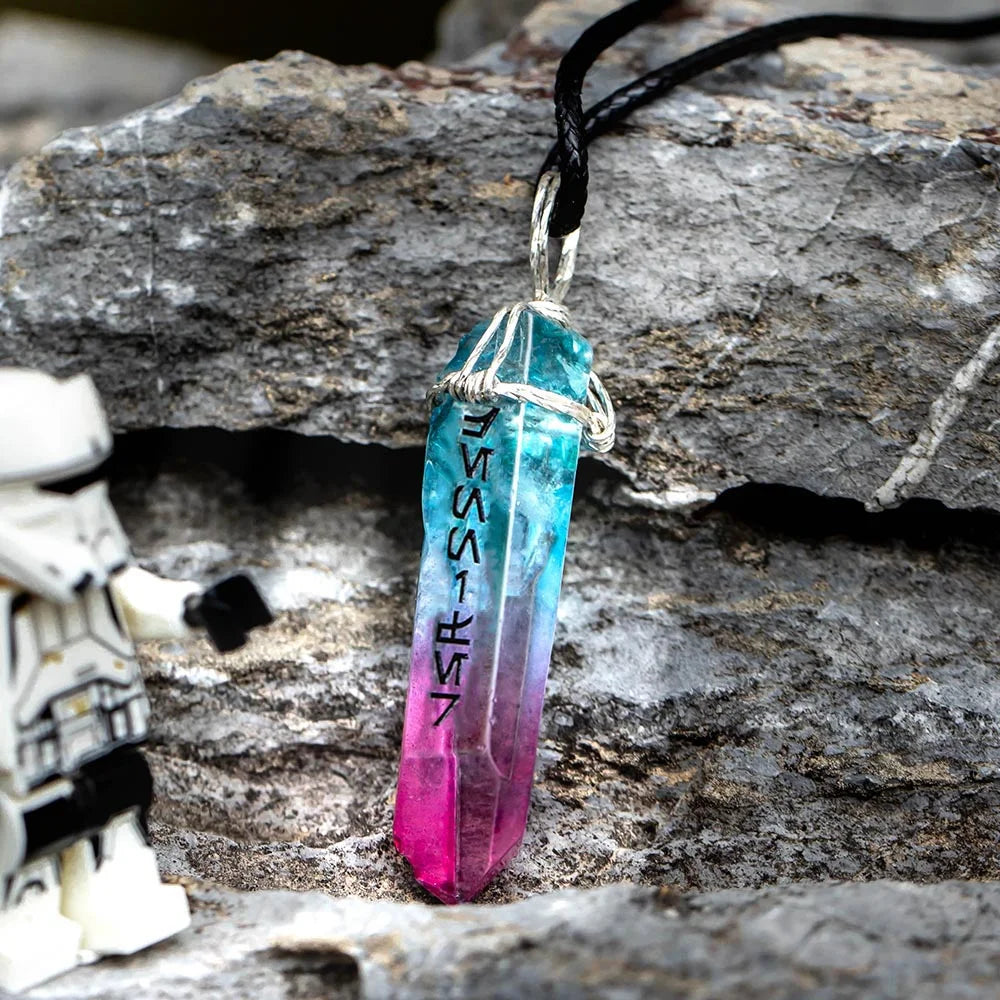 Custom Kyber Crystal Necklace | Lightsaber Crystal Star Wars Necklace