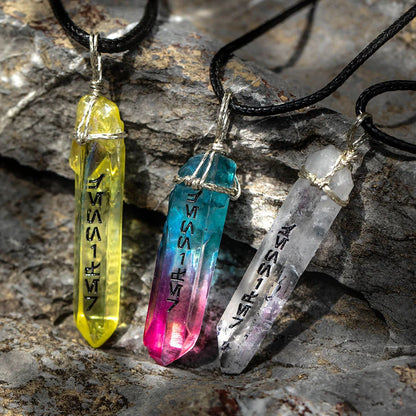 Custom Kyber Crystal Necklace | Lightsaber Crystal Star Wars Necklace