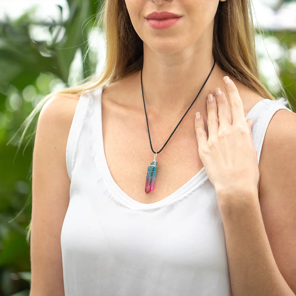 Custom Kyber Crystal Necklace | Lightsaber Crystal Star Wars Necklace