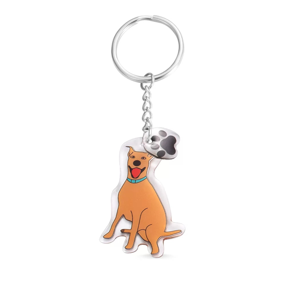 Personalized Faceless Portrait Keychain