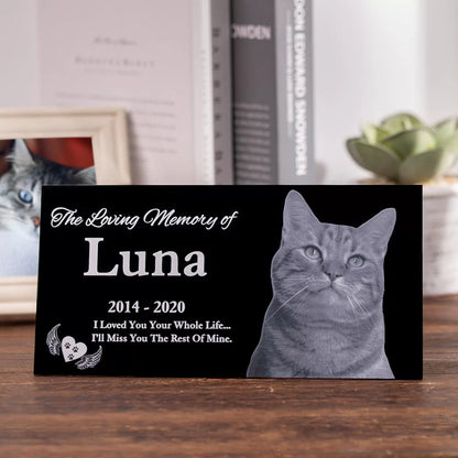 Personalized pet memorial headstones