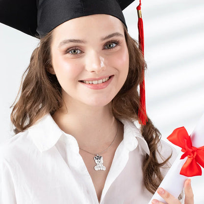 Custom Bear Necklace for Graduation Gift |Graduation gifts for her