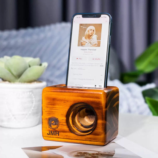 Custom wooden cell phone speaker | Passive Phone Amplifier|Cell phone Acoustic Speaker