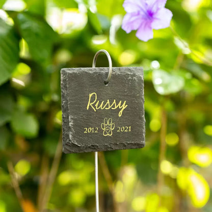 Dog Remembrance Plaque with hook | Pet memorial