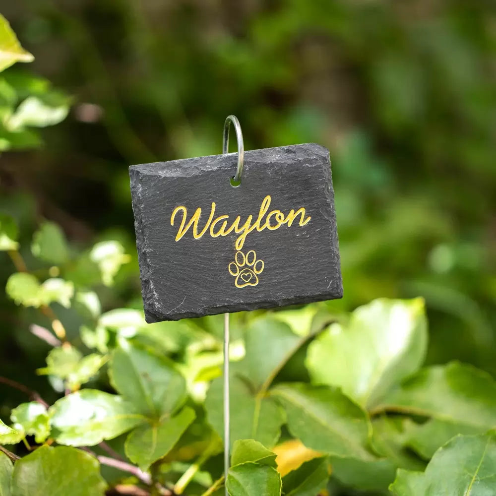 Dog Remembrance Plaque with hook | Pet memorial