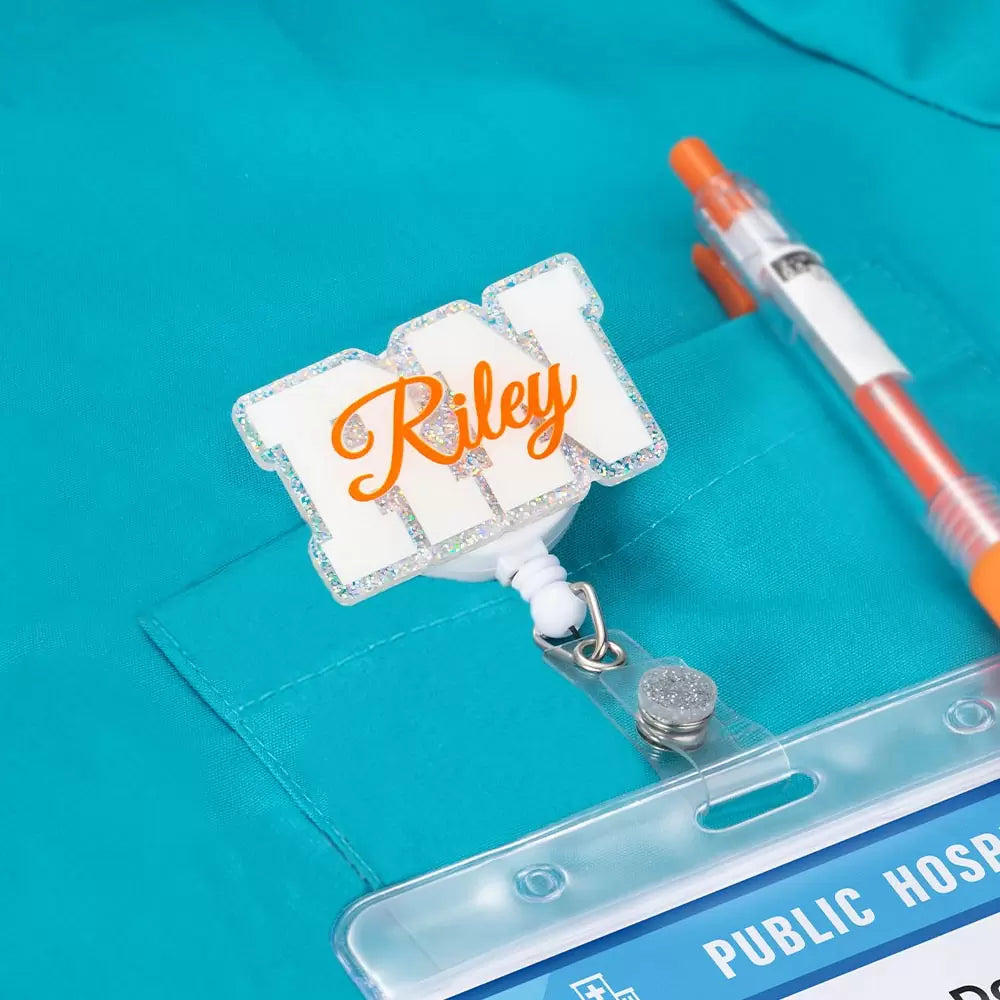 Personalized Nurse Name Badge Reel | Medical name tags