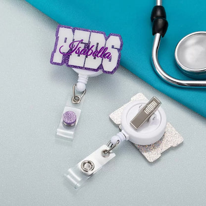 Personalized Nurse Name Badge Reel | Medical name tags