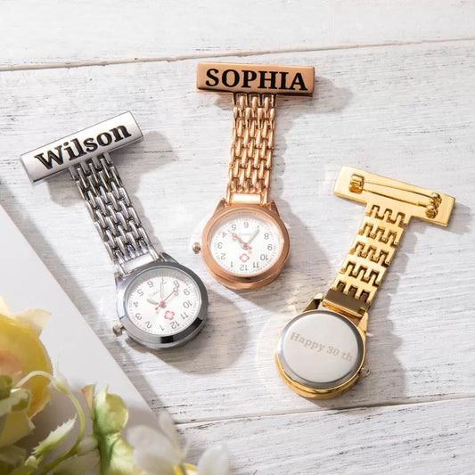 Custom Fob Watch Gift Set With Pen | Customized Nurse Gifts
