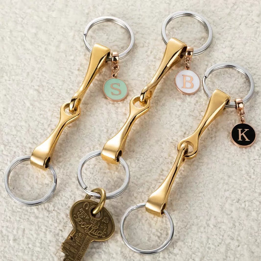 Personalized Snaffle Bit Key Ring | Horse Bit Keychain |Equestrian Gifts