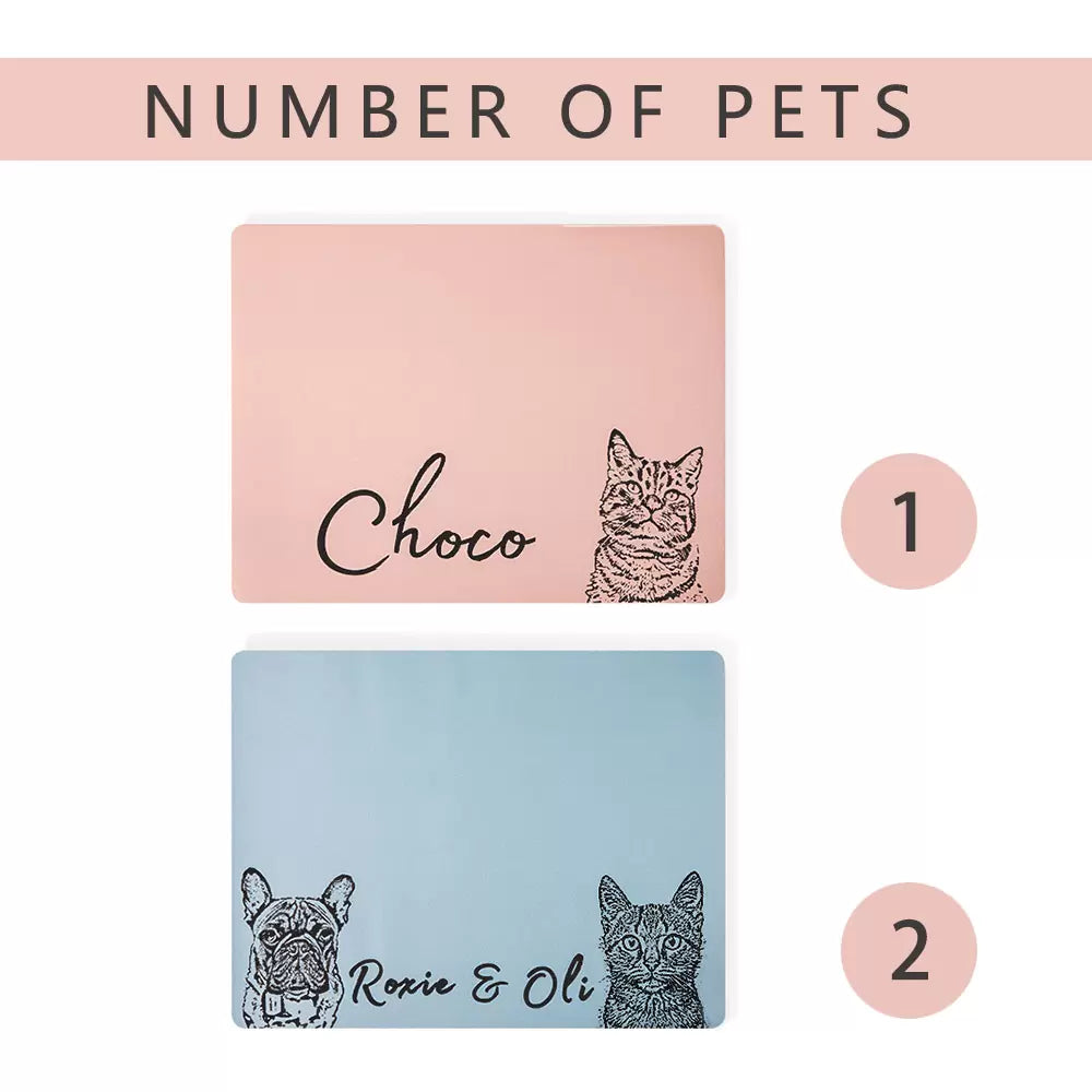 Personalized Pet Photo and Name Placemat