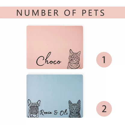 Personalized Pet Photo and Name Placemat