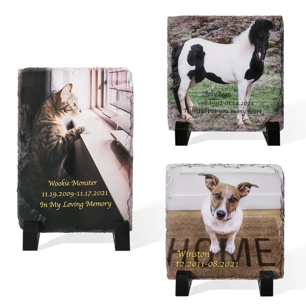 Customize Any Pet Remembrance Photo Plaque