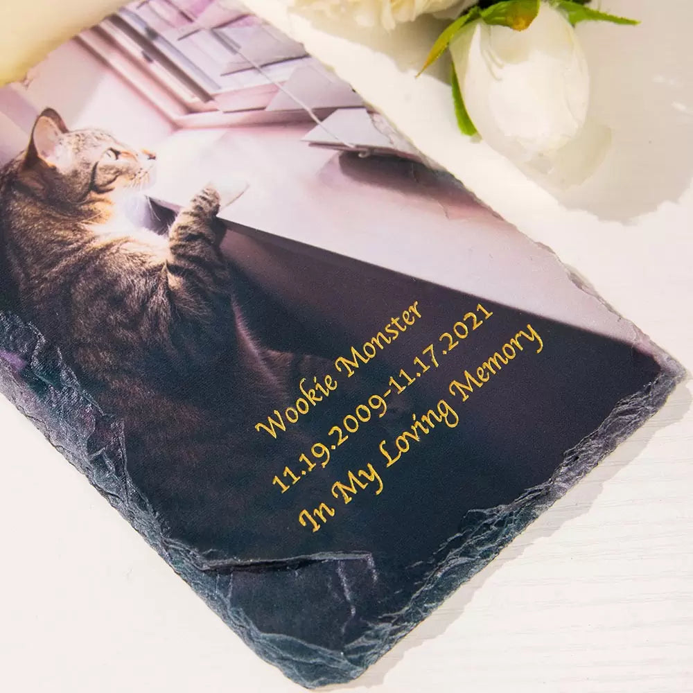 Customize Any Pet Remembrance Photo Plaque