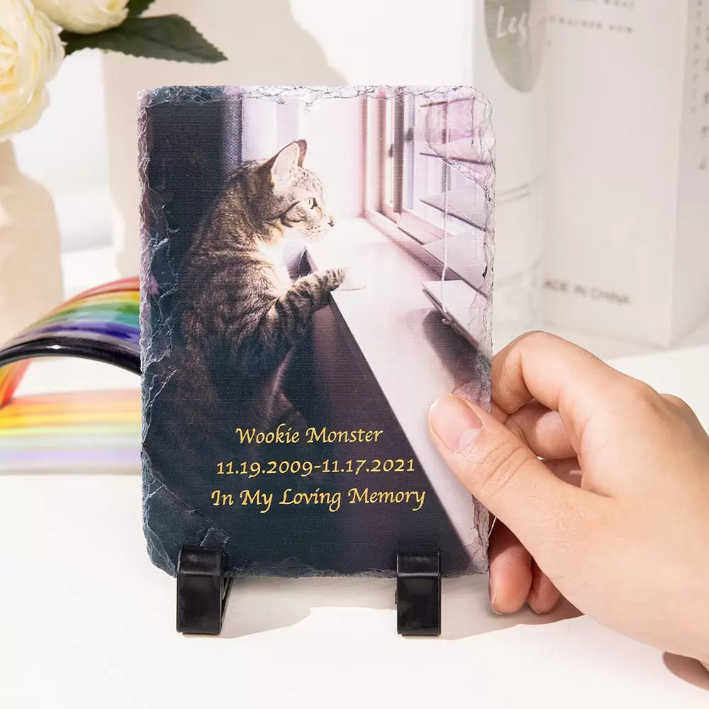 Customize Any Pet Remembrance Photo Plaque