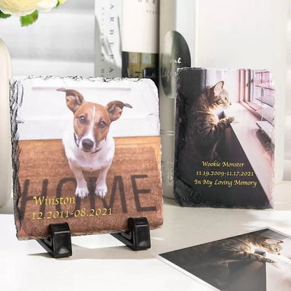 Customize Any Pet Remembrance Photo Plaque