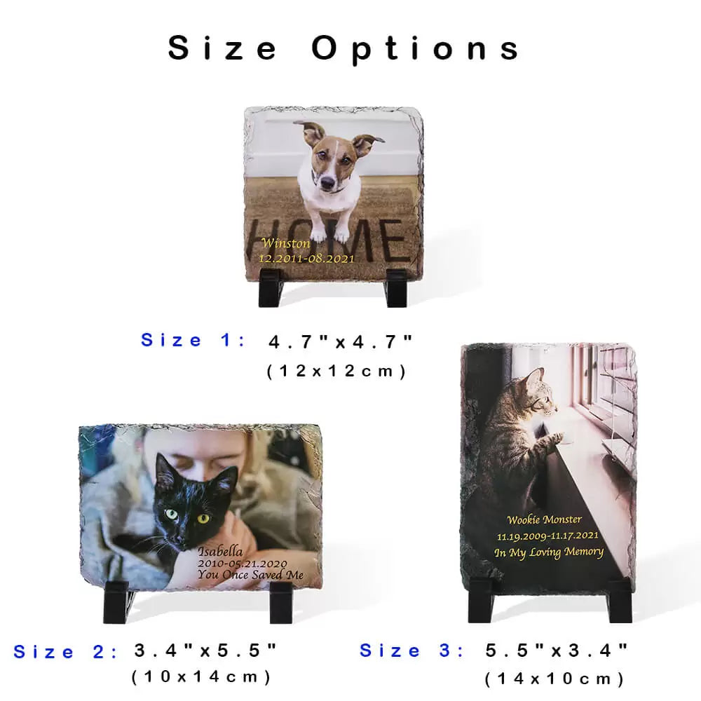 Customize Any Pet Remembrance Photo Plaque