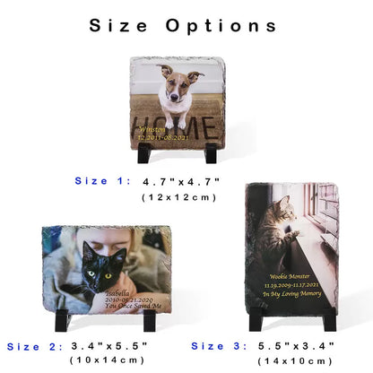 Customize Any Pet Remembrance Photo Plaque