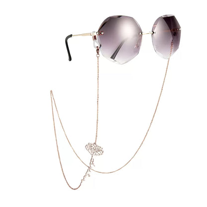 Personalized Sunglasses Chain | Glasses Chain Birthday Flower with Name