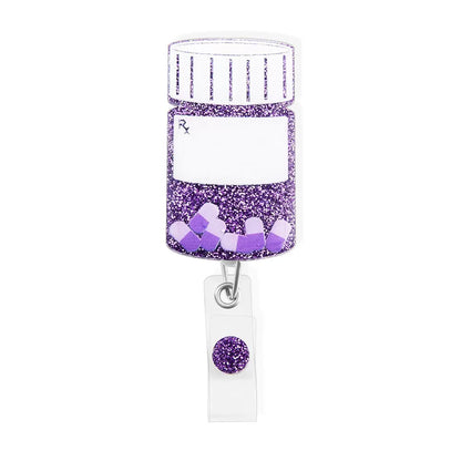 Personalize Funny Pill Bottle Pharmacist Badge Reel