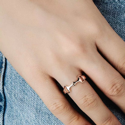 Personalized Snaffle Bit Horse Ring| 925 Sterling Silver Snaffle Bit| Equestrian Jewelry