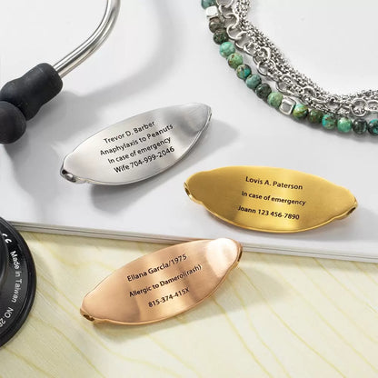 Custom Engraved Medical Bracelets for Women with Turquoise Beads