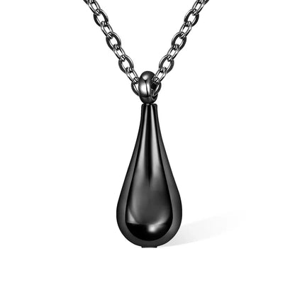 Custom Tiny Teardrop Urn Necklace with Name for Ashes