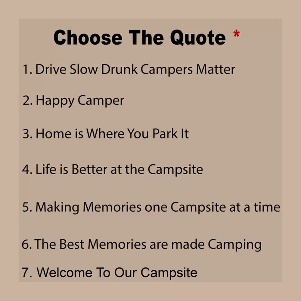 Personalized RV Welcome Mat