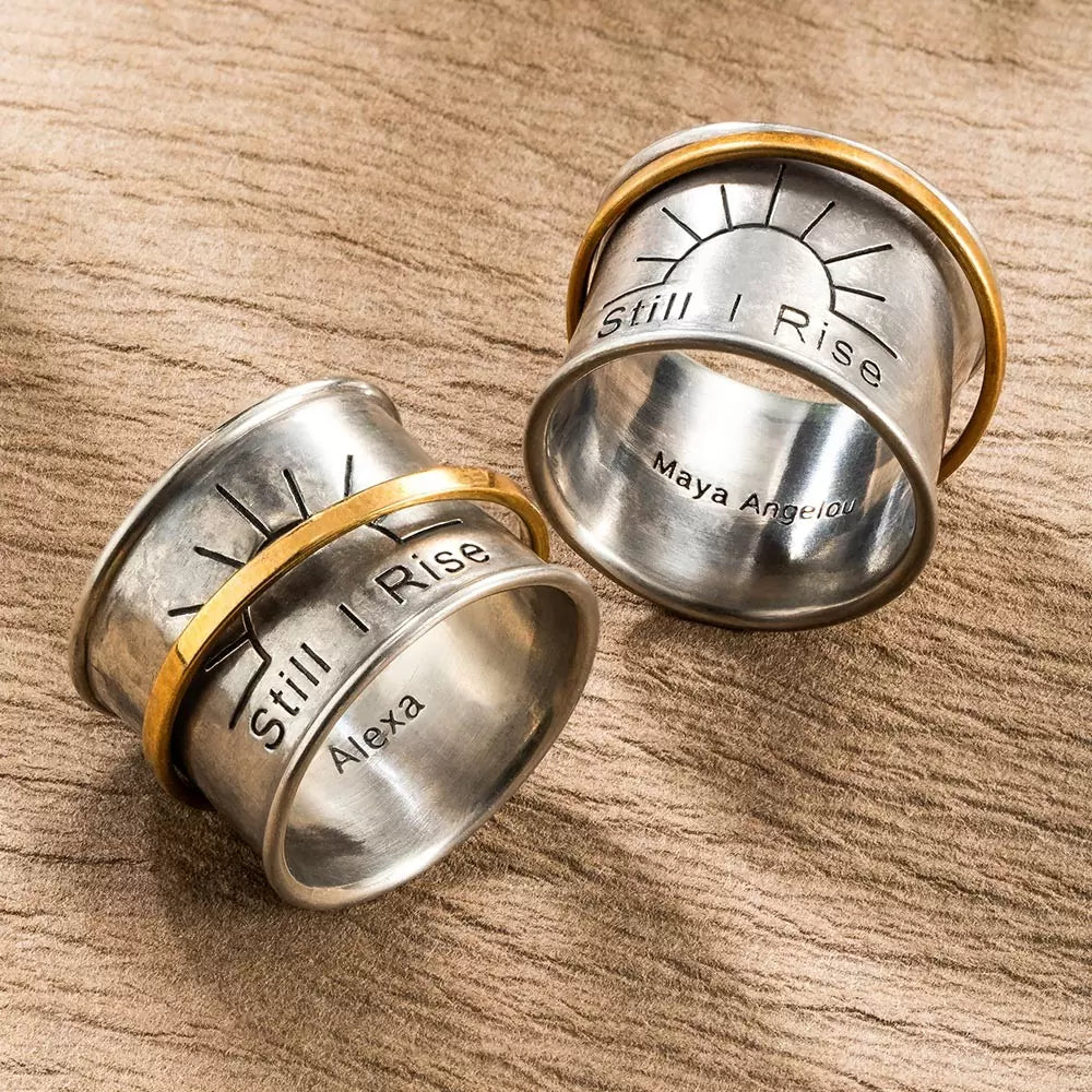 Still I Rise Ring | Fidget rings for anxiety