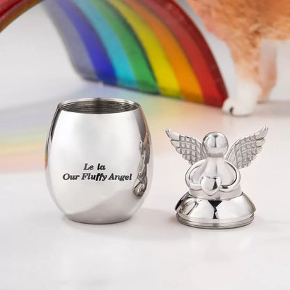 Personalized Angel Heart Pet Ashes Urn