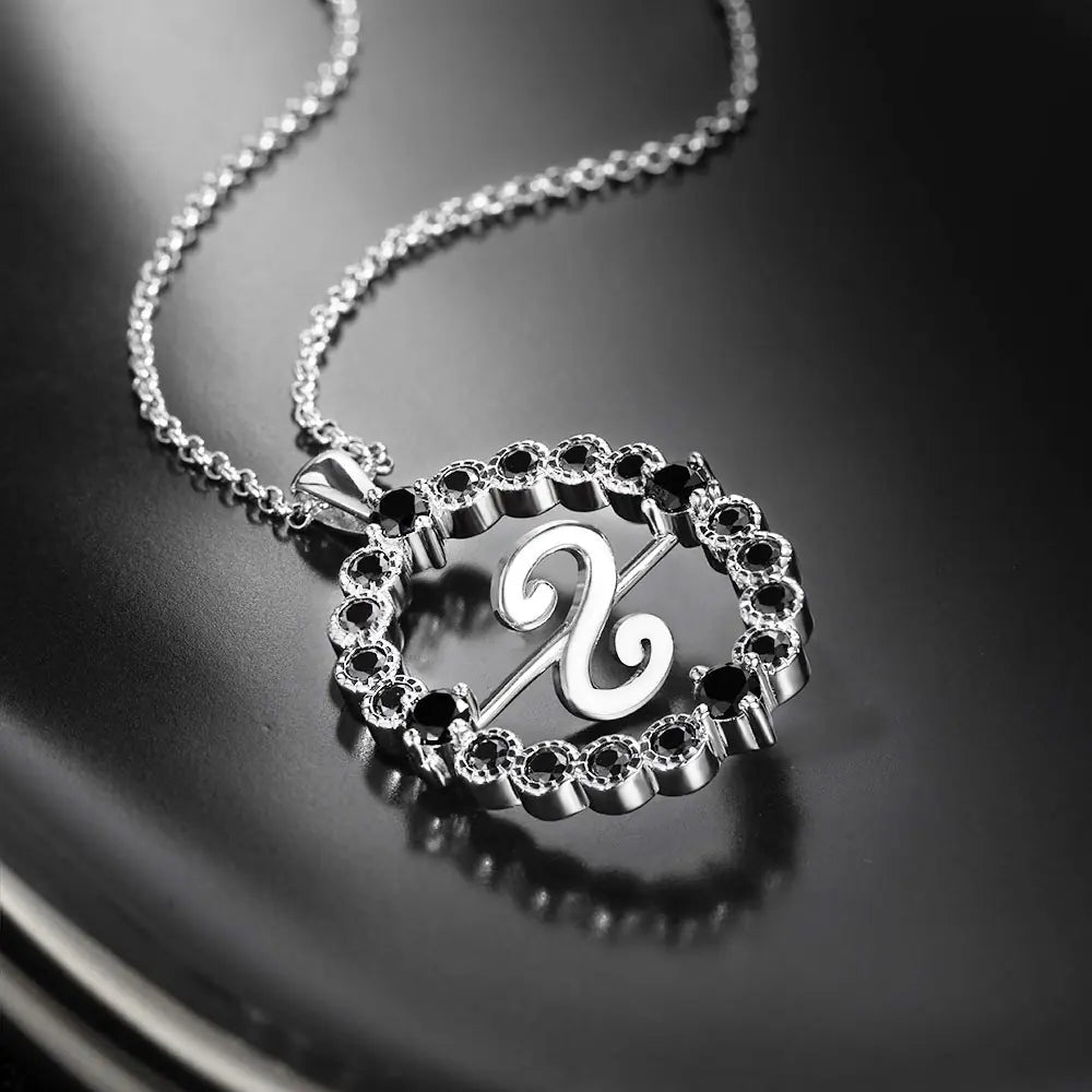 Custom Initial Necklace, Rotating Talisman Necklace| Morticia Necklace