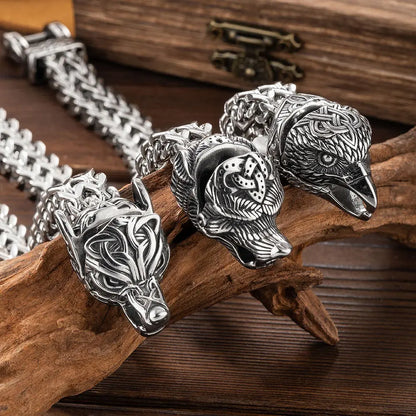 Viking Norse Bracelet | Free engraved wood gift box